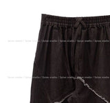 Cozy volume cut denim pants