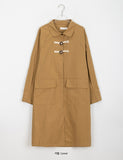 Pinna Cotton Collar Long Coat