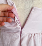 Onde Unbal shirring sleeveless blouse