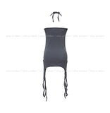 Rippy Strap Layered Halter Tank Top