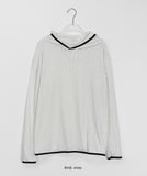 Jukomi Dot Hood Long Sleeve Tee