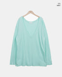 Humma Deep V-Neck Long Sleeve T-Shirt