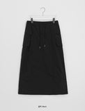 Pohit Nylon Cargo Long Skirt