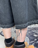 Eco Damage Bermuda Denim Pants