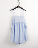 Clate layered pocket string mini sleeveless one piece