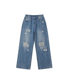 Nippen Damaged Wide Denim Pants