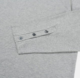 Chris Boatneck Loose Fit Button Long Sleeve T-Shirt