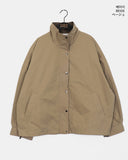 Richu Collar Color Matching Overfit Cotton Field Jacket