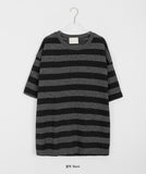 [unisex] Laise Summer Stripe Over Short Sleeve Knit