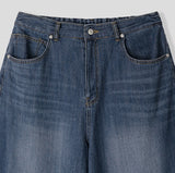 Woody Linen Balloon Denim Pants