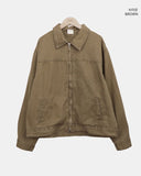 Luken Semi-Crop Washed Collar Jacket