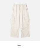 Pona Pintuck Washed Diagonal Cargo Pants