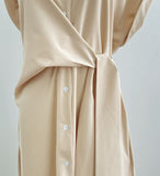 Kozel Roll-up Shirt Wrap One Piece