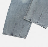 Shell Washing Wide Balloon Denim