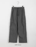 [unisex] Ryota banding nylon string cargo pants