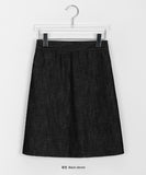 Oroi Denim Banding Midi Skirt