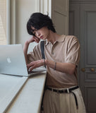 Kepio Linen Collar Half Knit