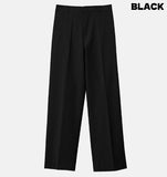 Elin semi wide slit slacks