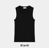 Pain Cut Ribbed Muscle Fit Sleeveless Top