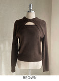 Santia Bolero Layered Knit