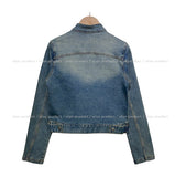chade span biker denim jacket