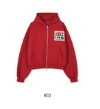 Collings Printed Crop Hoodie
