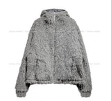 Loro High Neck Fur Hood Jumper