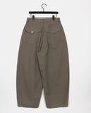 Nodi Back Pocket Wide Cotton Pants