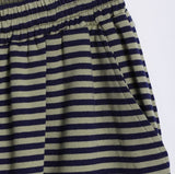 Wearing Stripe Banding Pants
