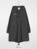 [BAONHAUS] Rubein Over Hood Long Field Jacket