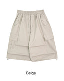 Beucky Pintuck Cargo Bermuda Pants