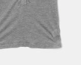 Chugi Button See-through Three Quarter Sleeve T-Shirt