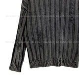 Trip Big Ribbed Damage Dyeing Washing Knit