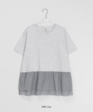 [BAONHAUS] Genbo Frill Tiered Short Sleeve Tee