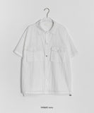 [unisex] Femins Pocket Nylon Over Short Sleeve Shirt