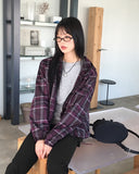 [MADE] Dorman Checkered Windbreaker Nylon Hooded Zip-Up