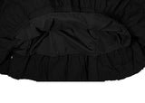 Ribbon Frill Tiered Banding Midi Skirt