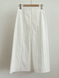 Jehenre Cut Flare A-Line Long Skirt