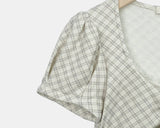 Cookin Check Ribbon Short Sleeve T-shirt