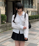 Oke Stripe Tie Shirt Blouse
