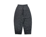 Oran Raw Red Patch Wide Denim Pants