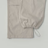 Cotton Two-Way Pocket Knee Shirring Wide Banding Pants