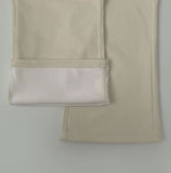 Corduroy Banding Bonding Brushed Loose Bootcut Pants