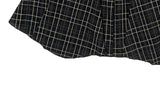 Teten Check Unbalance Midi Skirt