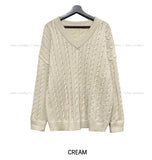 Little V-neck Cable Knit