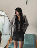 Kaeti Incision Denim Skirt Pants