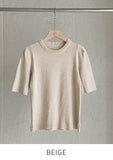 Tilli Pearl Neck Half Length Knit