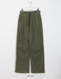 [unisex] Hoppen brushed banding fleece string parachute pants