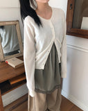 Mihen Round Wool Knit Cardigan
