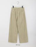 Colton Pintuck Cotton Wide Pants